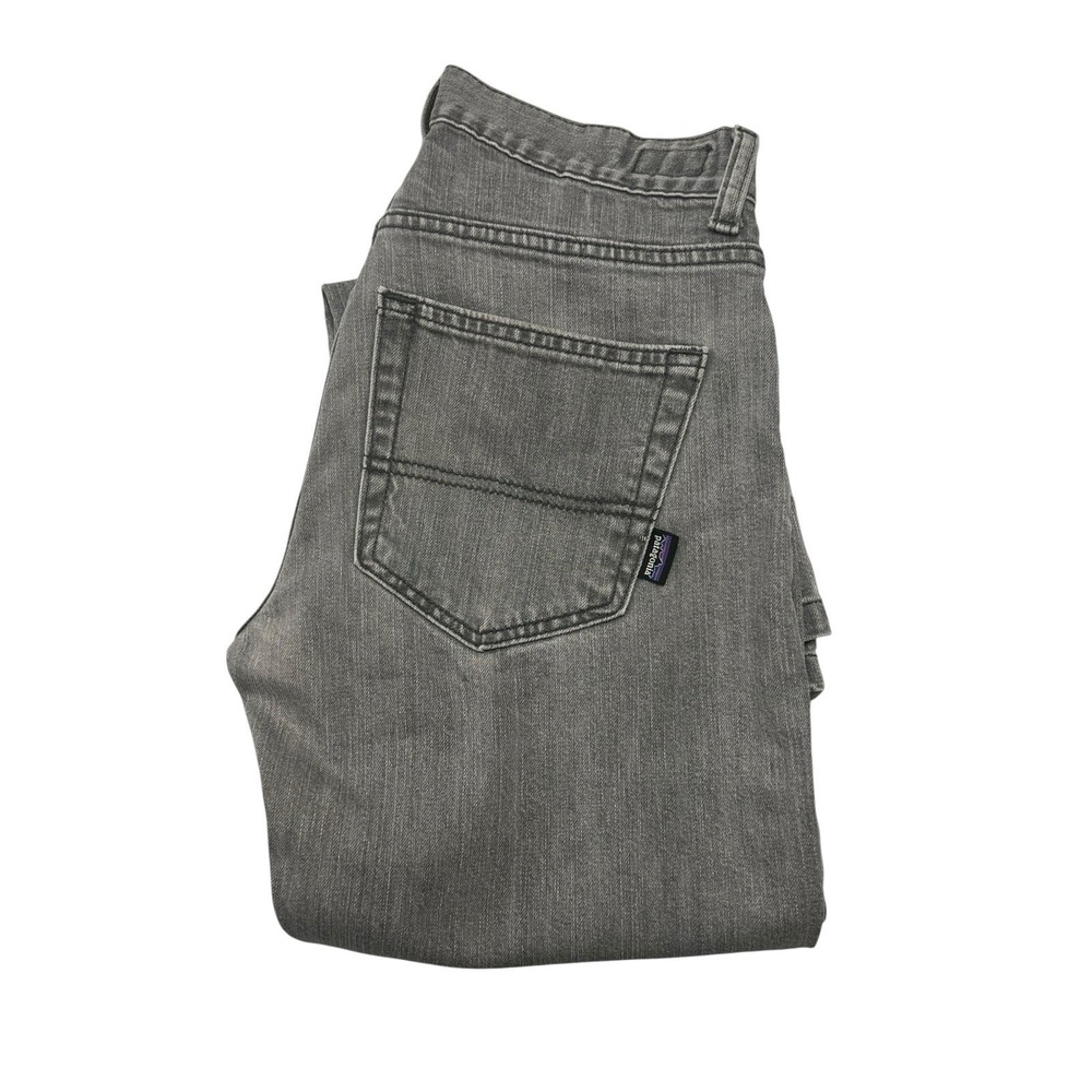 Patagonia Jeans Men's 28x30 Straight Leg Button Fly Organic Cotton Gray - Picture 10 of 10